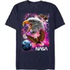 Nasa Space Eagle Art Graphic T-shirt In Multi