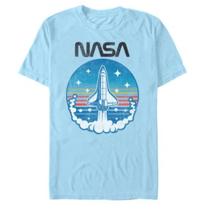 Nasa Space Shuttle Badge  Graphic T-shirt In Blue