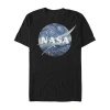 Nasa Starry Night Logo  Graphic T-shirt In Black