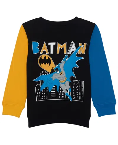 Nasa Kids' Toddler And Little Boys Batman Fleece Sweatshirt In Black
