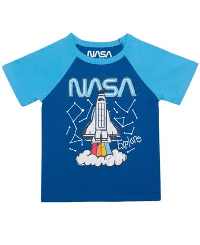 Nasa Babies' Toddler Boys Short Sleeve T-shirt In Blue