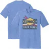 Nascar Heather Blue Sunoco Tri-blend T-shirt In Black