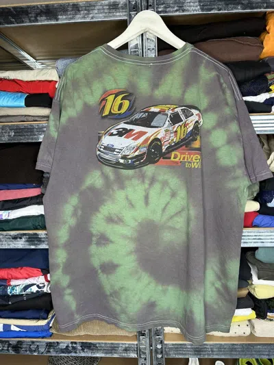 Pre-owned Nascar X Vintage Nascar Racing Ford 3m Drive Greg Biffle T-shirt 00s In Green