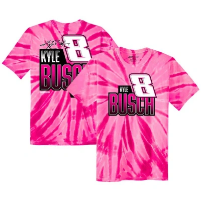 Nascar Kids' Youth Richard Childress Racing Team Collection  Pink Kyle Busch Tie-dye T-shirt