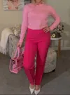 Nash Grey Hi Barbie Power Pants In Pink
