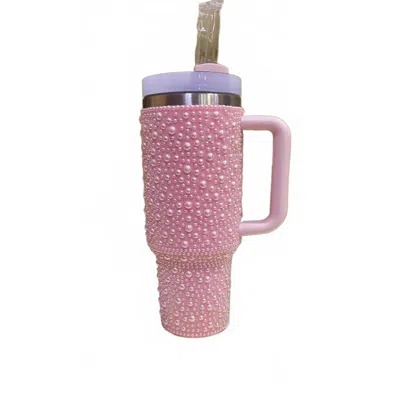 Nash Grey Women's Rhinestone Tumbler In Pink In Red