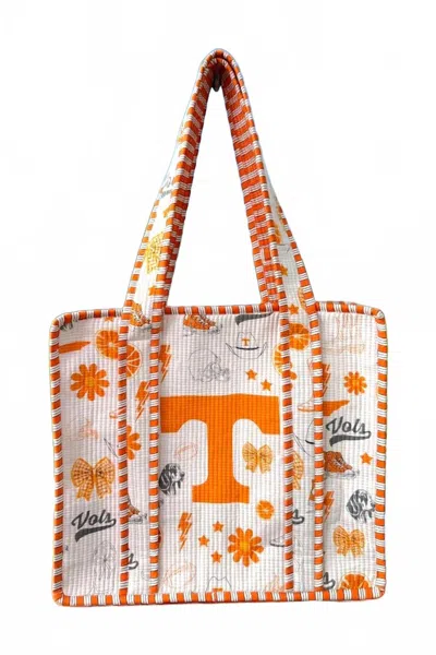 Nash Grey Women's Sweet As Tennessee Tote Bag In Cream/orange In Multi