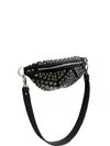 Nasha Rivet-embellished Leather Shoulder Bag In Black