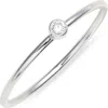 Nashelle Birthstone Ring In April Sterling Silver