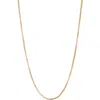 Nashelle Box Chain Necklace In Gold Fill