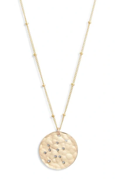 Nashelle Constellation Pendant Necklace In Gold Fill Aquarius