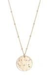 Nashelle Constellation Pendant Necklace In Gold Fill Gemini