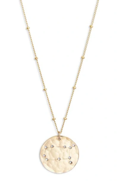 Nashelle Constellation Pendant Necklace In Gold Fill Gemini