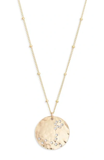 Nashelle Constellation Pendant Necklace In Gold Fill Pisces