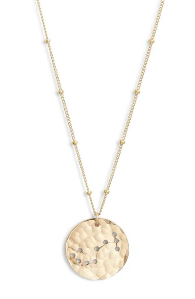 Nashelle Constellation Pendant Necklace In Gold Fill Scorpio