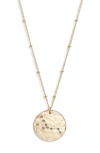 Nashelle Constellation Pendant Necklace In Gold Fill Taurus