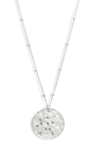 Nashelle Constellation Pendant Necklace In Sterling Silver Aquarius