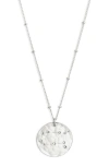 Nashelle Constellation Pendant Necklace In Sterling Silver Gemini