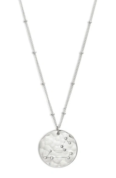 Nashelle Constellation Pendant Necklace In Sterling Silver Leo
