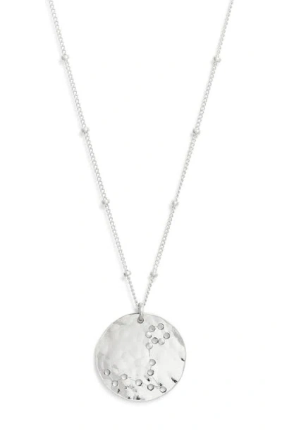 Nashelle Constellation Pendant Necklace In Sterling Silver Pisces
