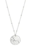 Nashelle Constellation Pendant Necklace In Sterling Silver Taurus