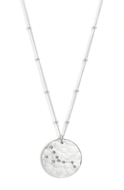 Nashelle Constellation Pendant Necklace In Sterling Silver Taurus