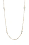 NASHELLE CULTURED FRESHWATER PEARL STATION NECKLACE