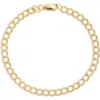 Nashelle Curb Chain Bracelet In Gold Fill