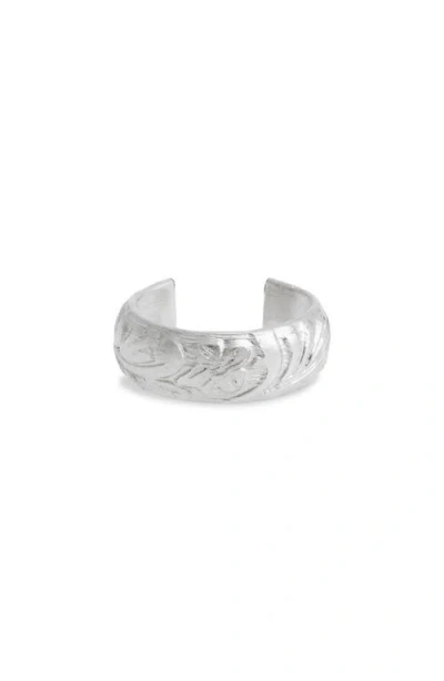 Nashelle Flora Ear Cuff In Silver