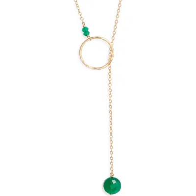 Nashelle Gwyneth Semiprecious Toggle Necklace