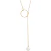 Nashelle Gwyneth Semiprecious Toggle Necklace In Gold