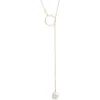 Nashelle Gwyneth Semiprecious Toggle Necklace In Gold