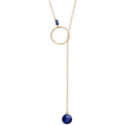 Nashelle Gwyneth Semiprecious Toggle Necklace In Gold
