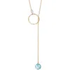 Nashelle Gwyneth Semiprecious Toggle Necklace In Gold