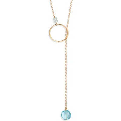 Nashelle Gwyneth Semiprecious Toggle Necklace In Gold