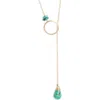 Nashelle Gwyneth Semiprecious Toggle Necklace In Gold
