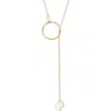 Nashelle Gwyneth Semiprecious Toggle Necklace In Gold