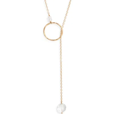 Nashelle Gwyneth Semiprecious Toggle Necklace In Gold