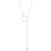 Nashelle Gwyneth Semiprecious Toggle Necklace In Silver