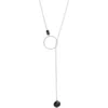 Nashelle Gwyneth Semiprecious Toggle Necklace In Silver