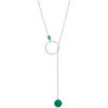Nashelle Gwyneth Semiprecious Toggle Necklace In Silver