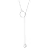Nashelle Gwyneth Semiprecious Toggle Necklace In Silver