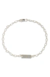 Nashelle Hadley Initial Bar Bracelet In Sterling Silver - C