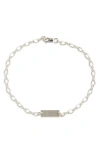 Nashelle Hadley Initial Bar Bracelet In Sterling Silver