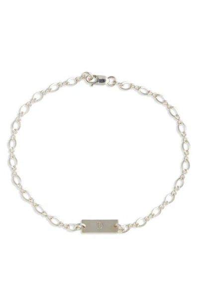 Nashelle Hadley Initial Bar Bracelet In Metallic