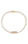 Nashelle Hadley Initial Bar Bracelet In Gold