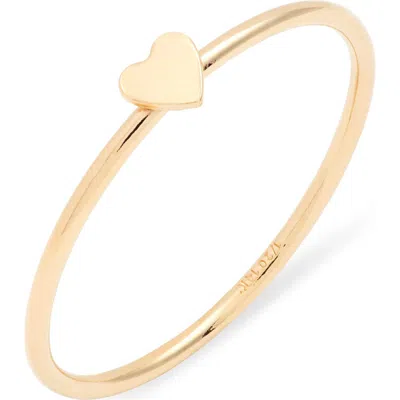Nashelle Heart Stacking Ring In Gold Fill
