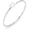 Nashelle Heart Stacking Ring In Sterling Silver
