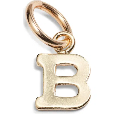 Nashelle Initial Charm In Gold Fill - B