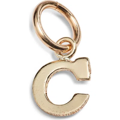 Nashelle Initial Charm In Gold Fill - C